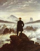 Caspar David Friedrich The walker above the mists oil on canvas